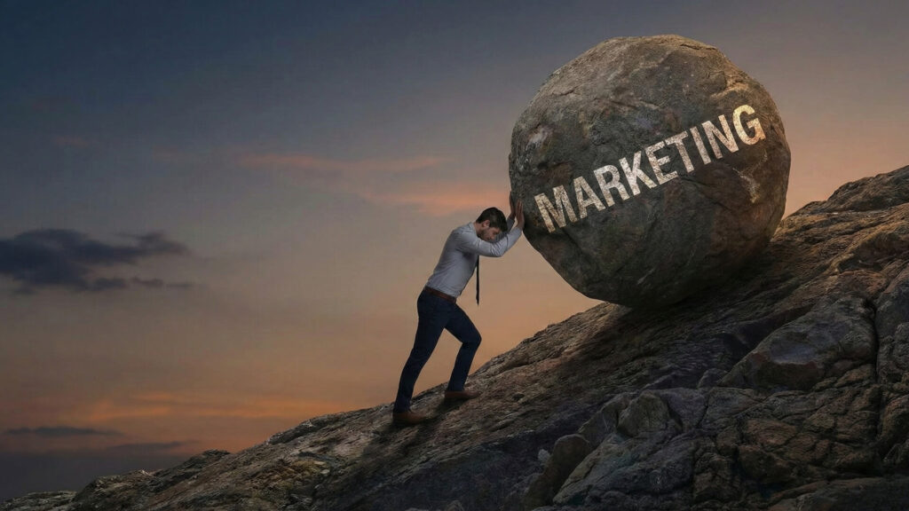 Marketing momentum is the key to breaking the Sisyphean cycle.