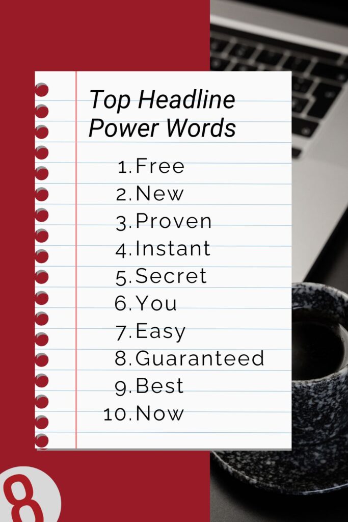 Top power words for Pinterest